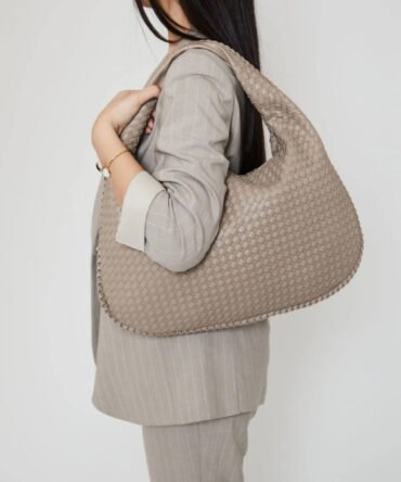 Sac tissé beige foncé