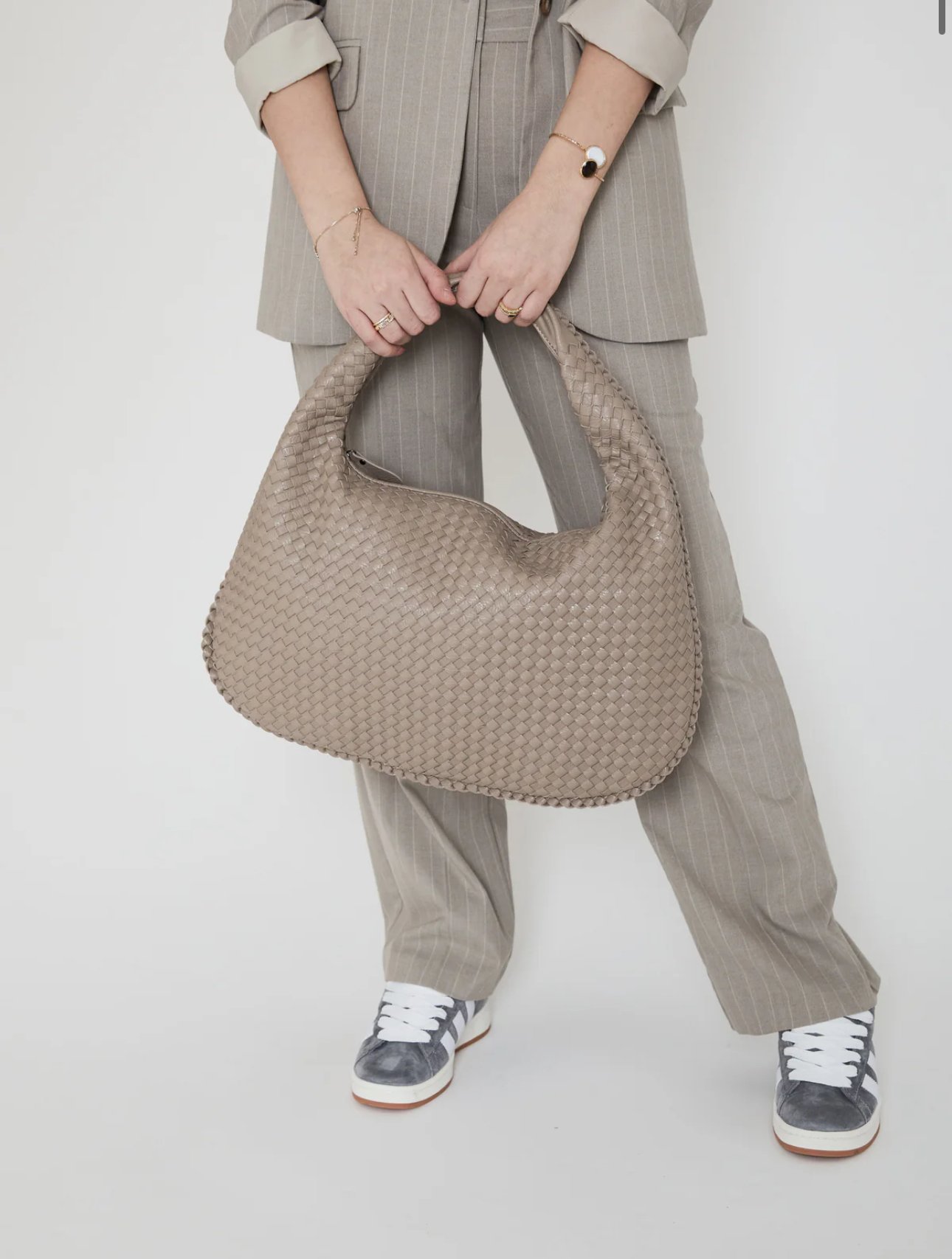 Sac tissé beige foncé – Image 3