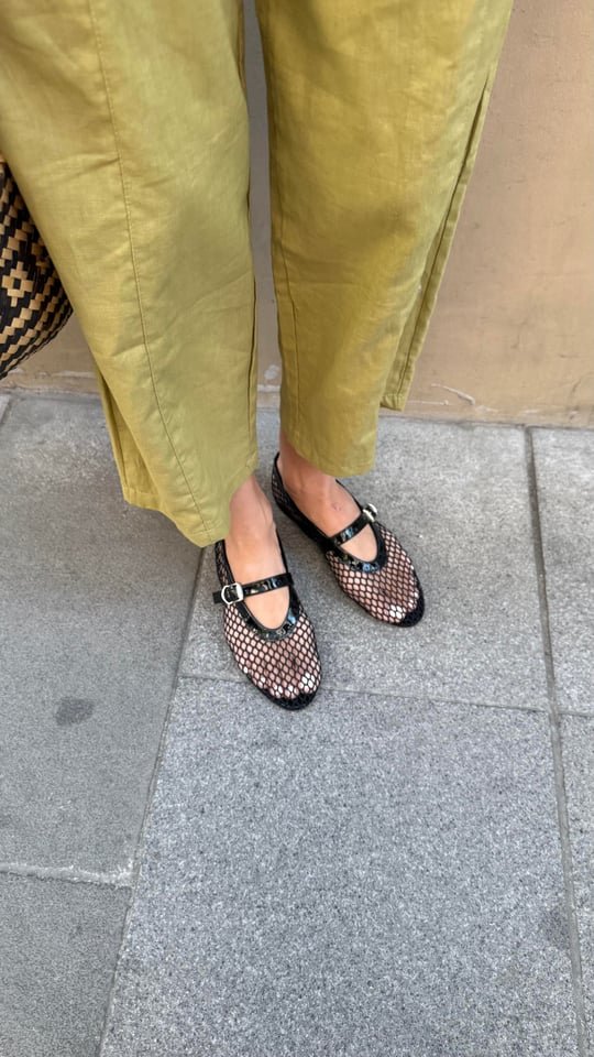 Ballerines Mesh noir vernies – Image 2
