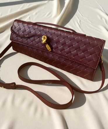 Pochette à anse bordeaux