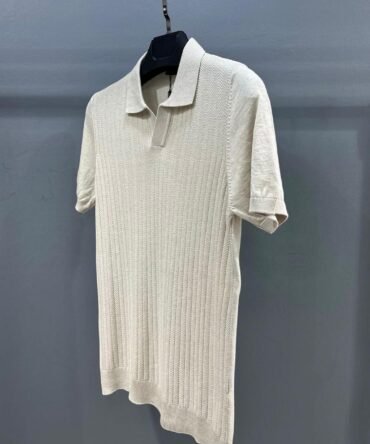 polo texturé beige